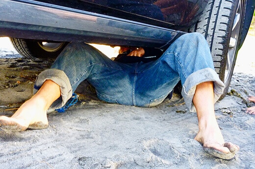 Car trouble in Baja