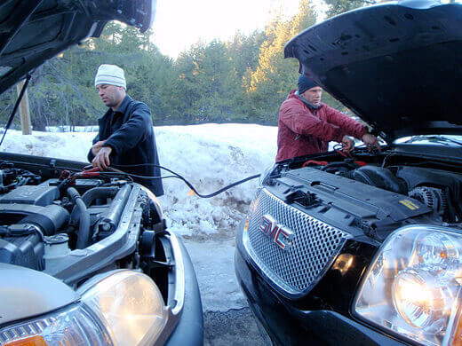 Car trouble in Tahoe