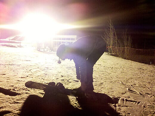 Night skiing at Squaw
