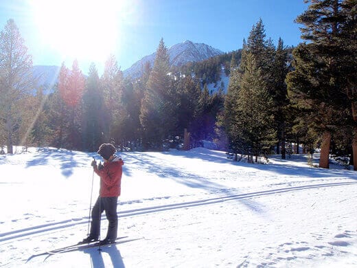 Cross-country skiing at Rock Creek