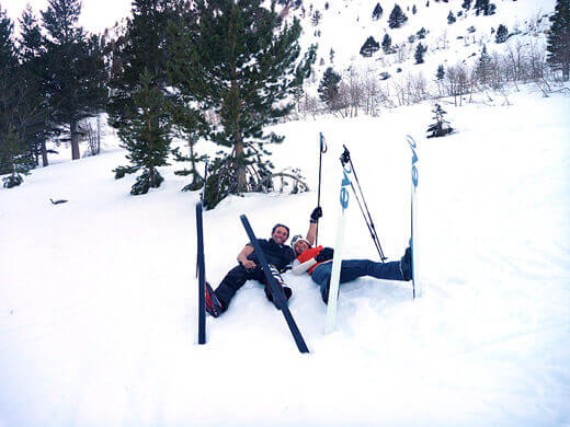 Cross-country skiing at Rock Creek