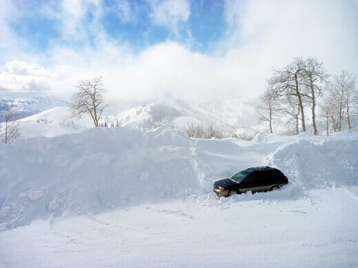 Fresh champagne powder