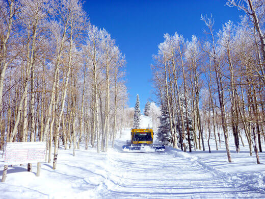 Powder Mountain snowcat lift