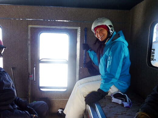 Riding in the snowcat
