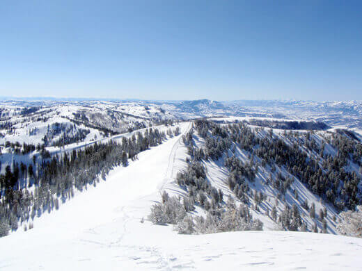 View of Powder Mountain from the hike