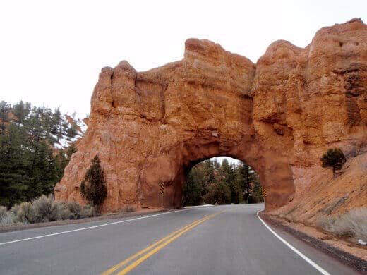 Sandstone tunnel