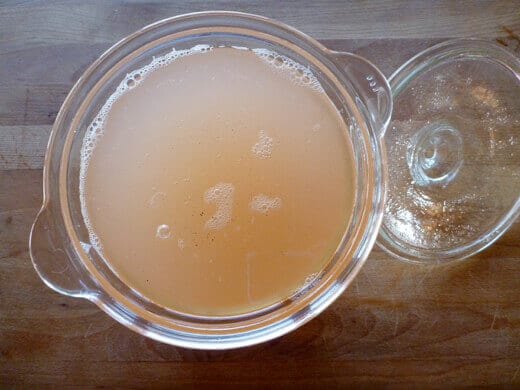 Rhubarb-vanilla bean syrup