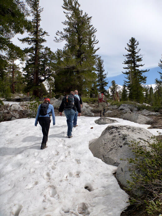 Little snow mounds turned into big snow mounds