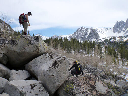 Hiking through the John Muir Wilderness