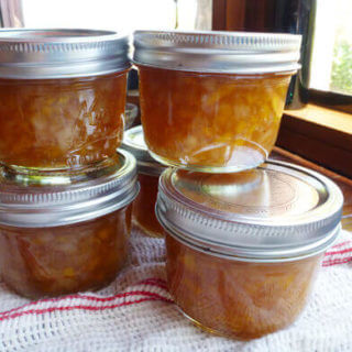Vanilla-peach preserves
