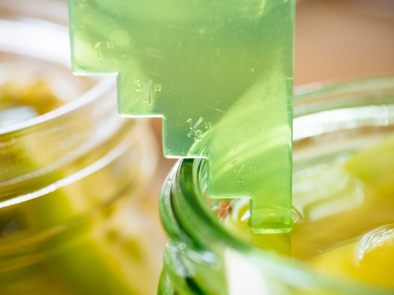 Leave 1/2 inch headspace in the jar