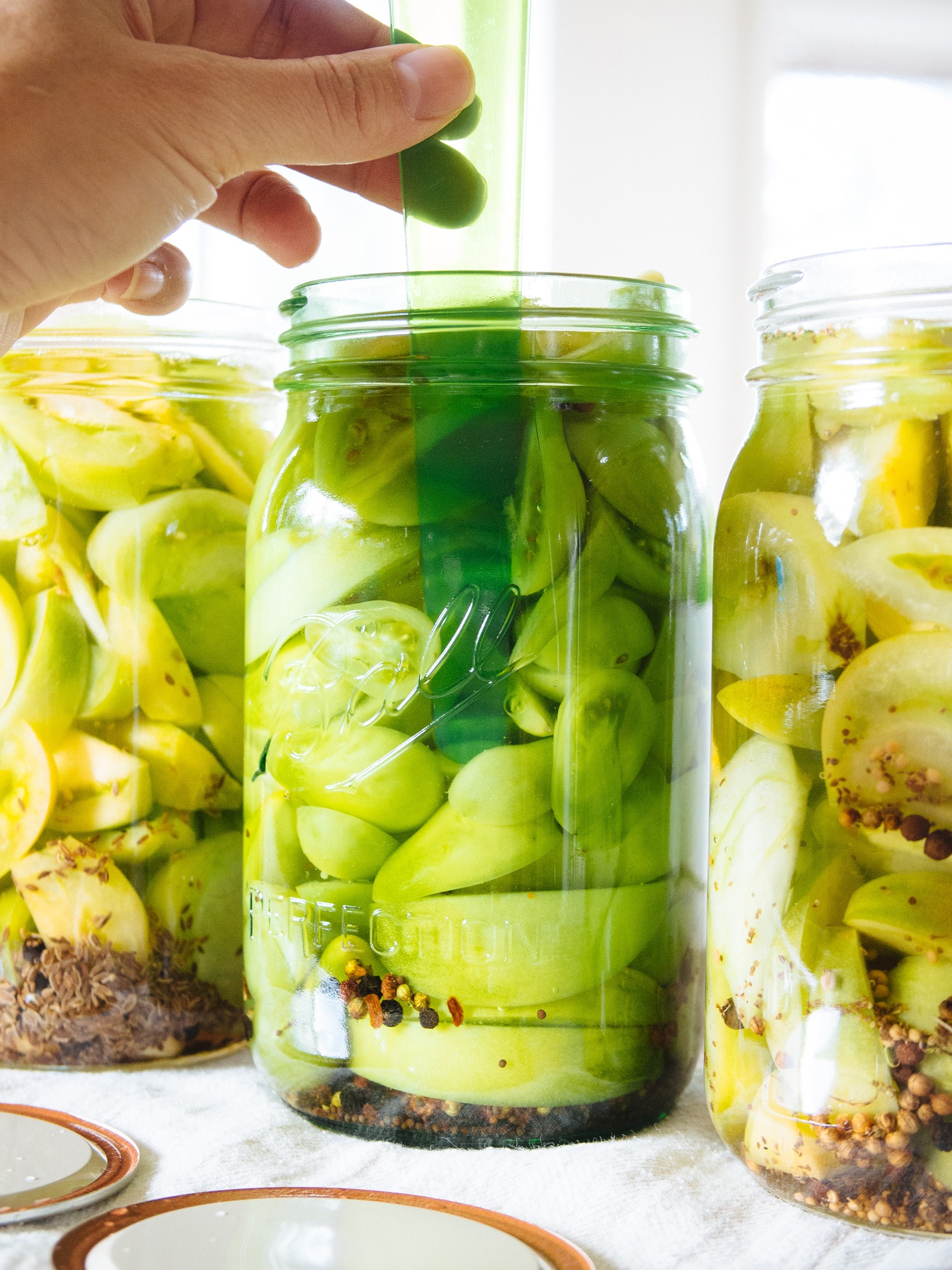 Use a chopstick or bubbling tool to remove any trapped air bubbles