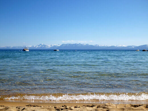 A hot summer day on Lake Tahoe