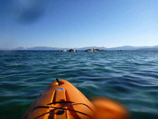 Paddling around Lake Tahoe