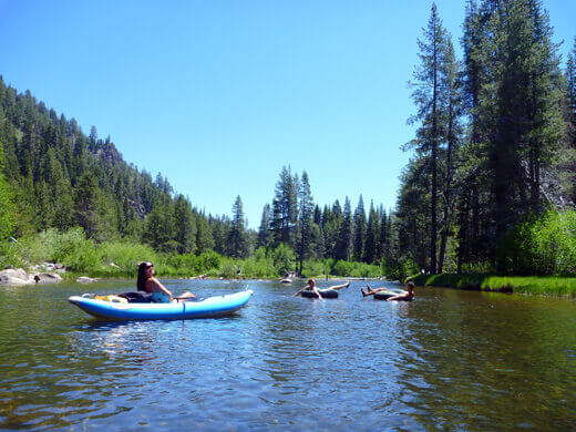 Deceptively calm section of the Truckee River