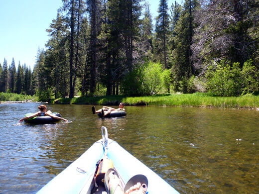 Deceptively calm section of the Truckee River