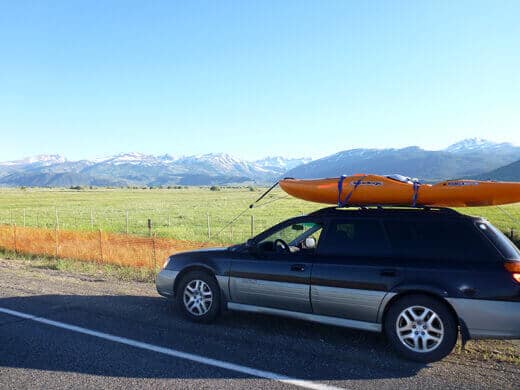 Highway 395 with the Eastern Sierra in the distance