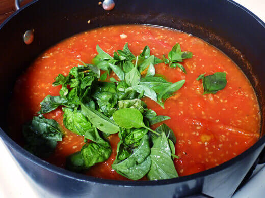 Throw in a handful of fresh herbs
