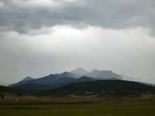Rainy day drive through the Piedra Wilderness