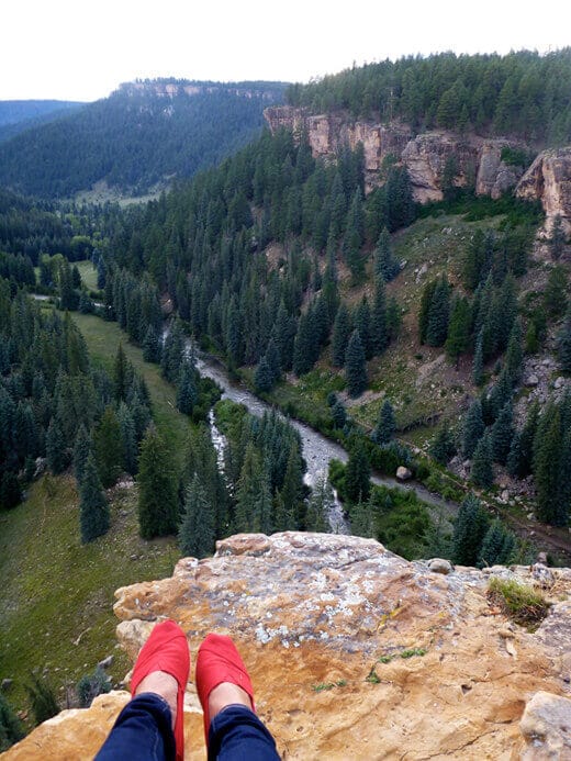 Overlooking the Piedra River Canyon