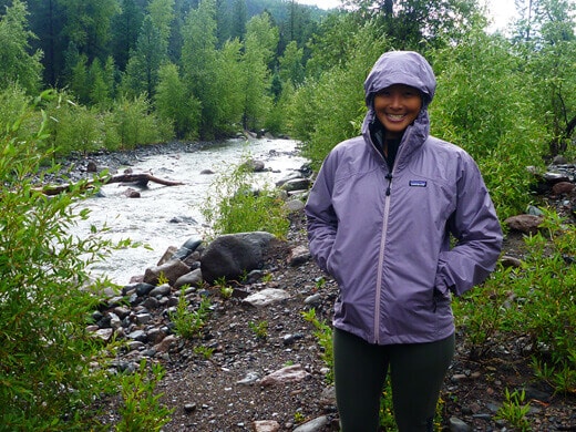Drizzly hike to Piedra Falls