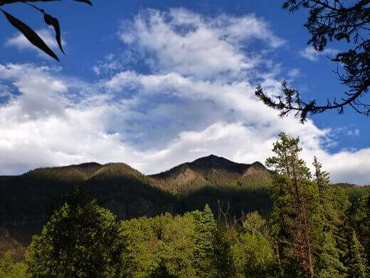 Mountain range in the Piedra Wilderness