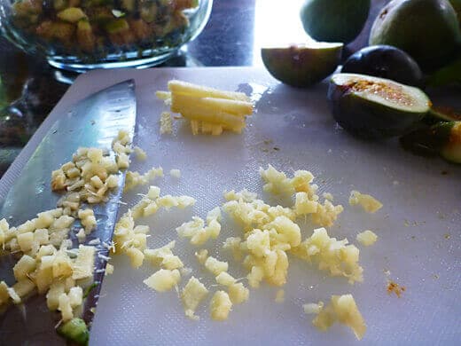 Minced fresh ginger