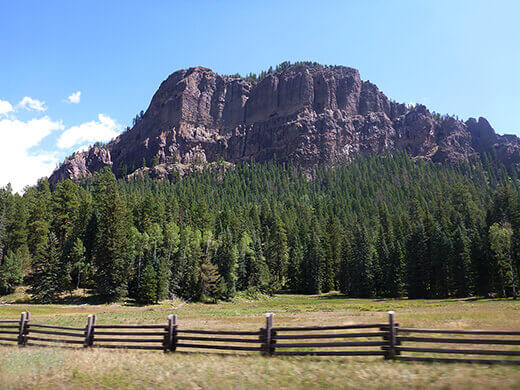 Dramatic cliffs in Southern Colorado