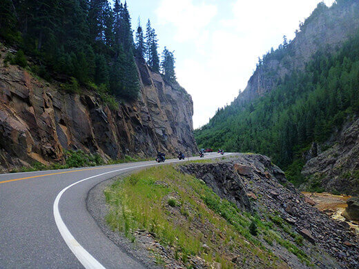 The Million Dollar Highway in Colorado
