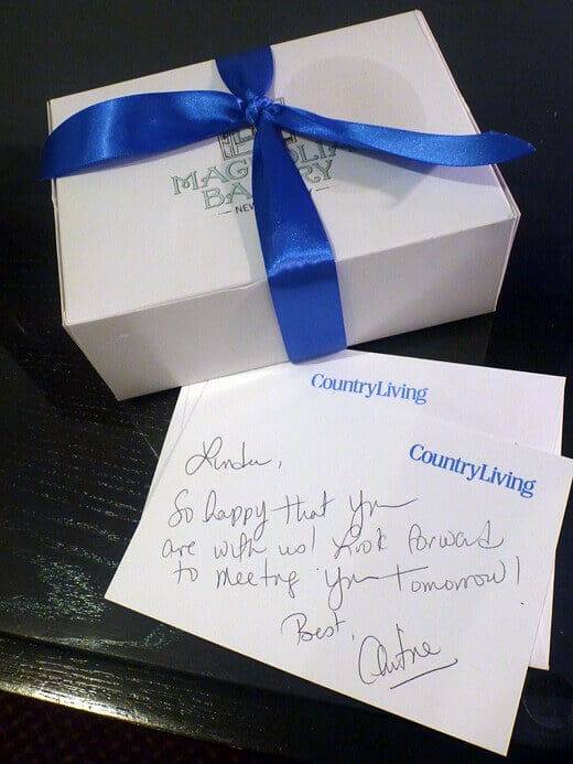 Sweet welcome gift from Country Living