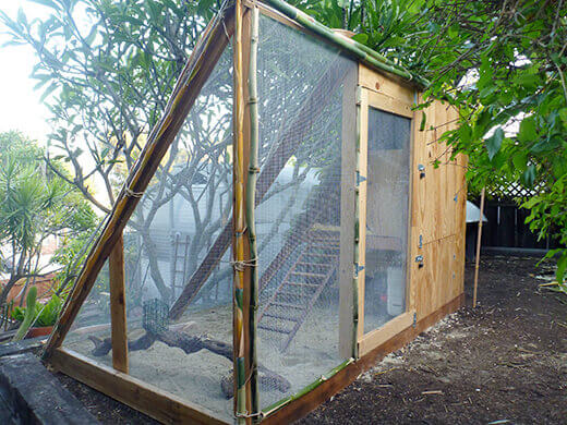 The Garden Betty tiki coop