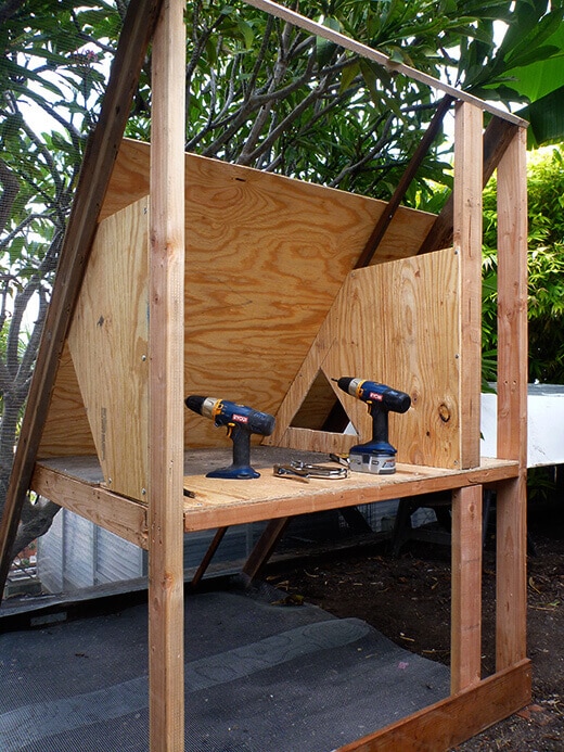 The nuts and bolts of the tiki coop