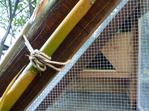 Bamboo and jute decoration