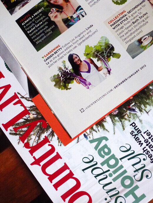 Garden Betty featured in County Living magazine
