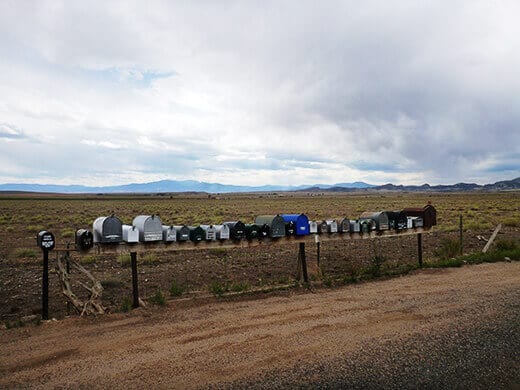 Mailboxes in La Garita, Colorado