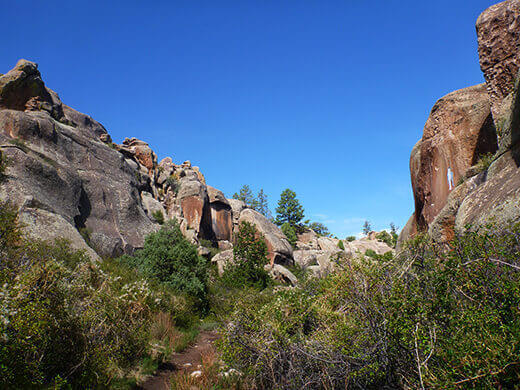 Approaching Virgin Wall on the right