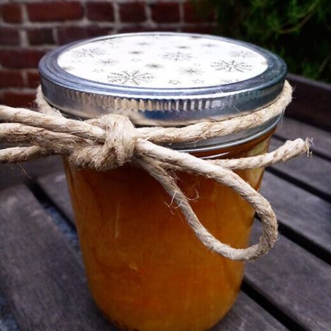 Orange-grapefruit-ginger marmalade