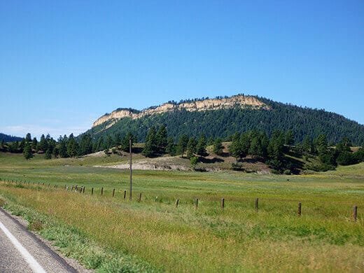Crossing the border from Southern Colorado to Northern New Mexico