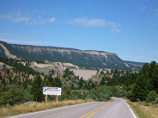 Approaching the put-in of El Vado Ranch