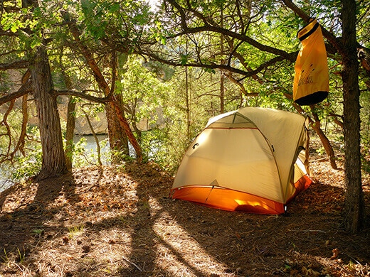 Riverfront accommodations