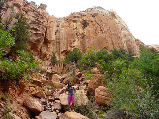 Slot canyon in the Rio Chama Wilderness
