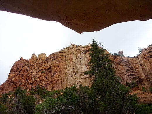 Slot canyon in the Rio Chama Wilderness