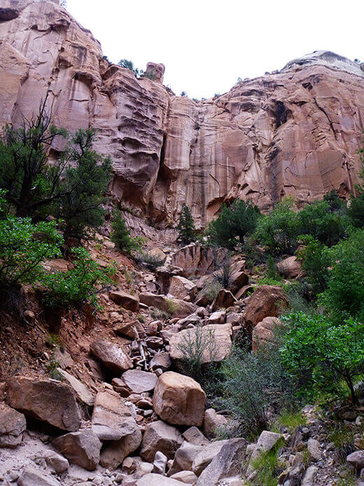 Slot canyon in the Rio Chama Wilderness