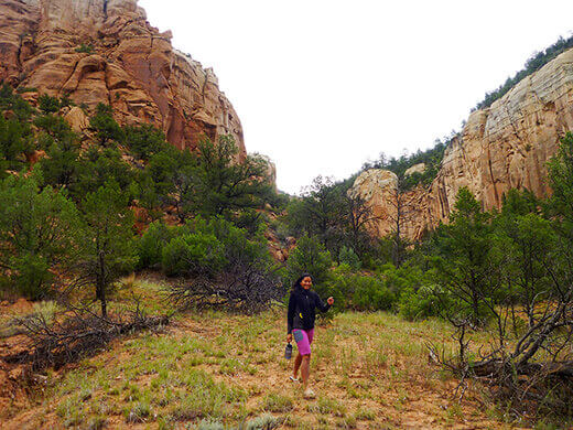 Slot canyon in the Rio Chama Wilderness