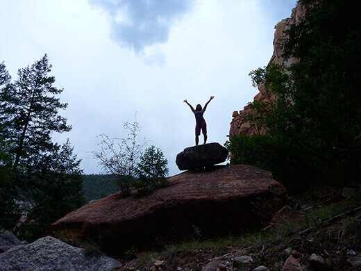 Slot canyon in the Rio Chama Wilderness