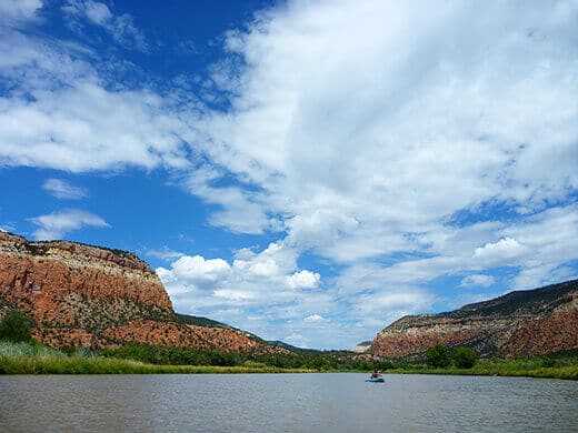 Kayak camping on the Rio Chama