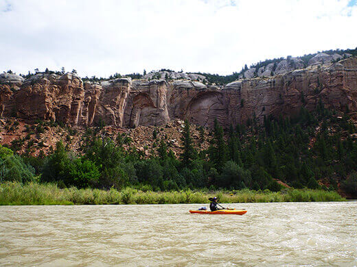Kayak camping on the Rio Chama