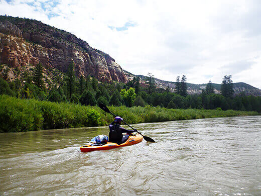 Kayak camping on the Rio Chama