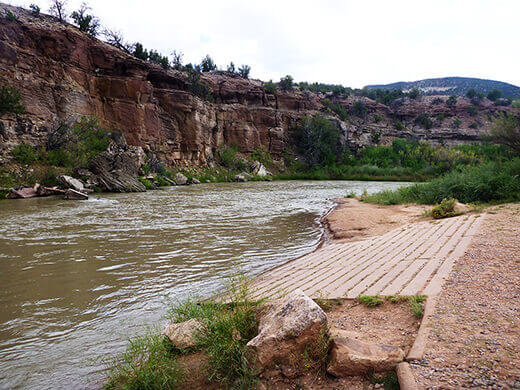 Big Eddy take-out on the Rio Chama