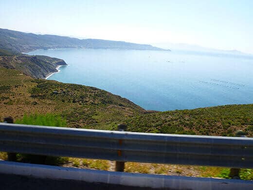 Salsipuedes coastline in Northern Baja